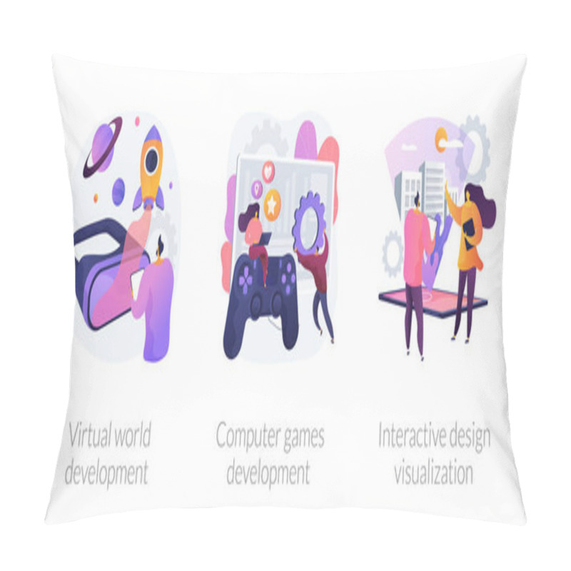 Personality  Virtual Environment Architecture Vector Concept Metaphors Pillow Covers