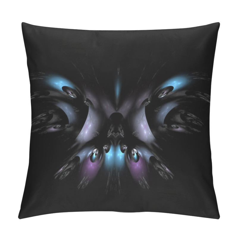 Personality  Artistic Abstraction Composed Of Fractal Butterfly Shapes And Lights On The Subject Of Biology, Ornamentation And Creativity Design Pillow Covers