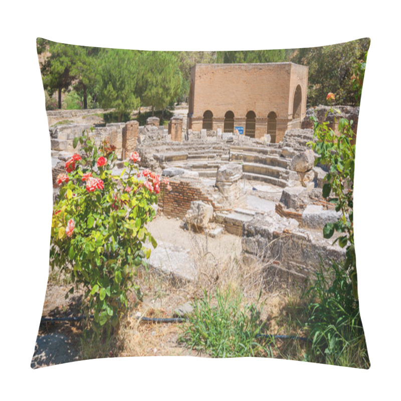 Personality  Odeon. Gortyn, Crete, Greece Pillow Covers