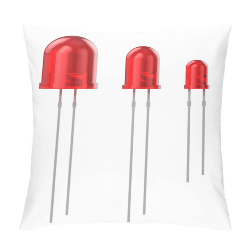 Personality  Set Of Red LEDs Pillow Covers