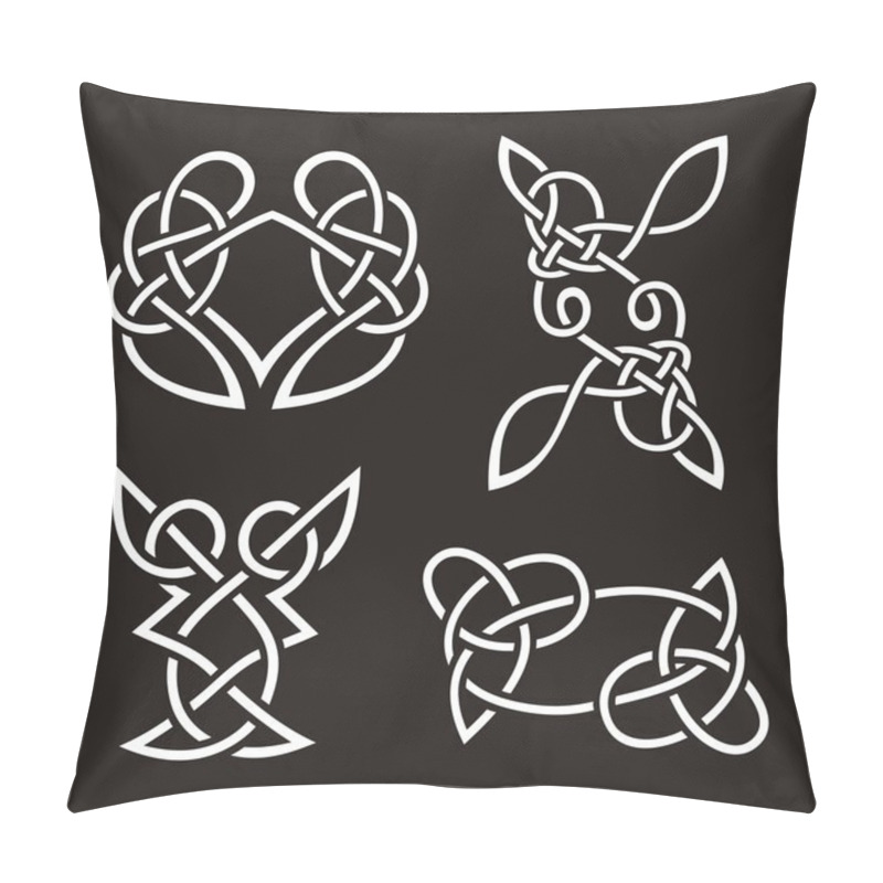 Personality  A Set Of Celtic Ornamental Designs. Pillow Covers