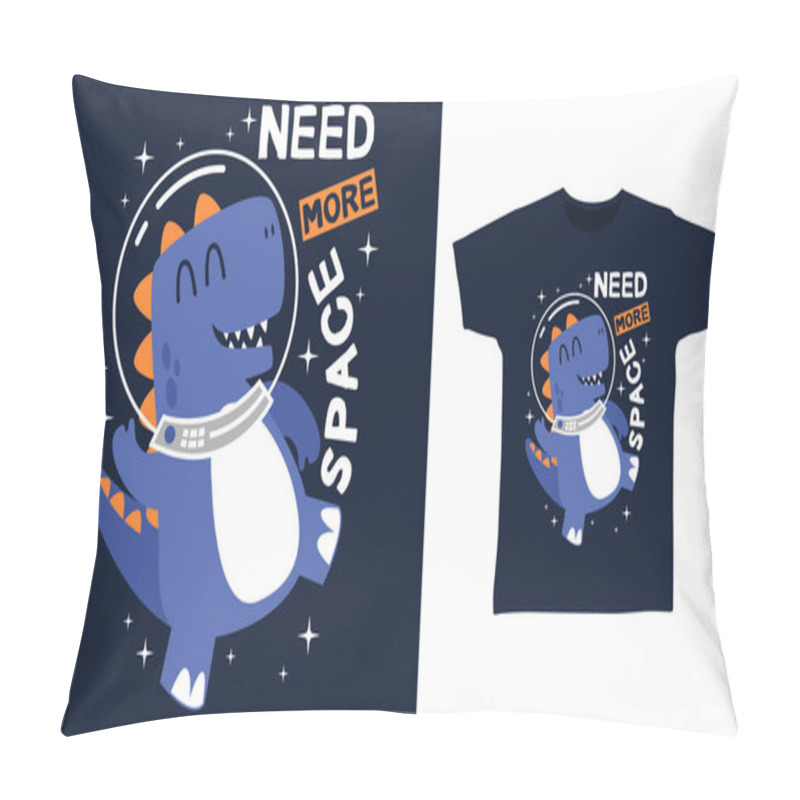 Personality  Dinosaur Space Cartoon Tshirt Art Designs Pillow Covers