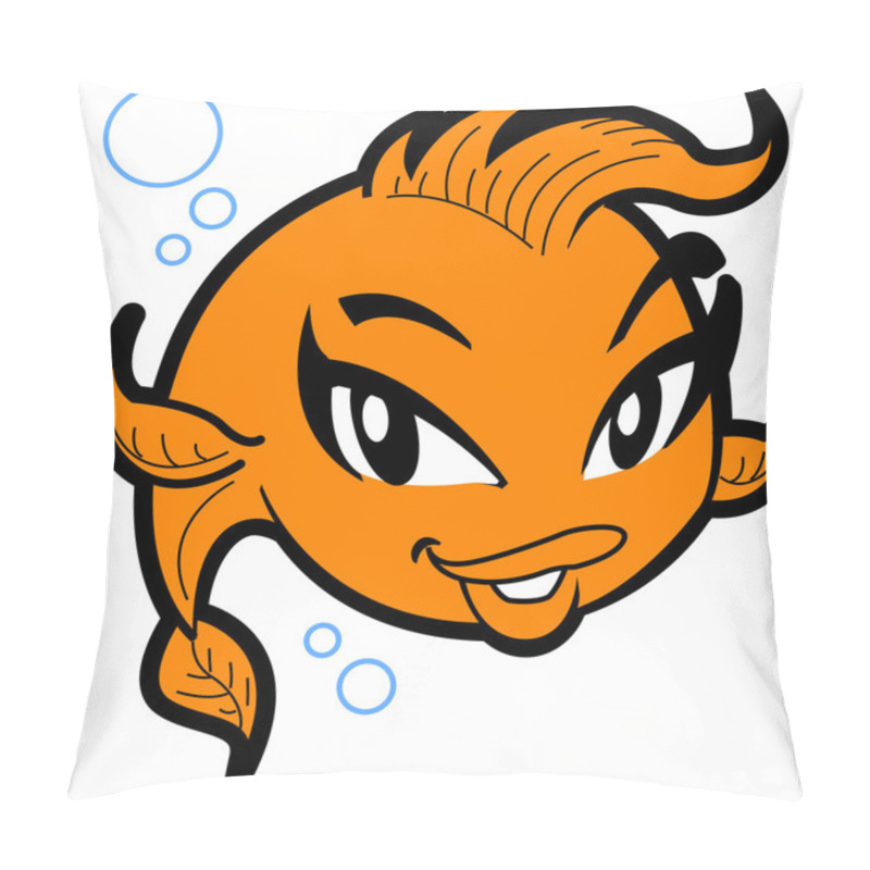 Personality  Cute Girl Fish Pillow Covers