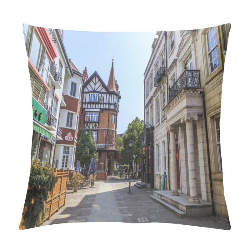 Personality  European Town Street View Pillow Covers