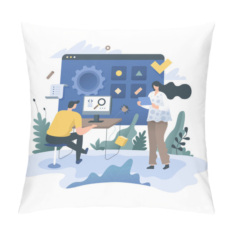 Personality  Team Of Developers Test Software Pillow Covers