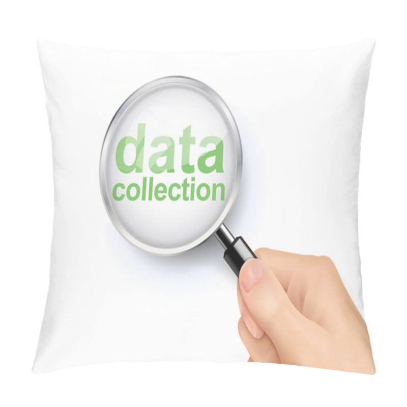 Personality  Magnify Glass Of Data Pillow Covers