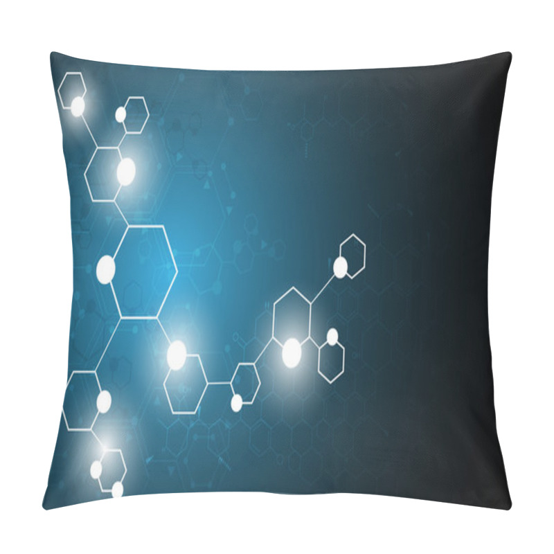 Personality  Science Concept Molecular Design  Pillow Covers