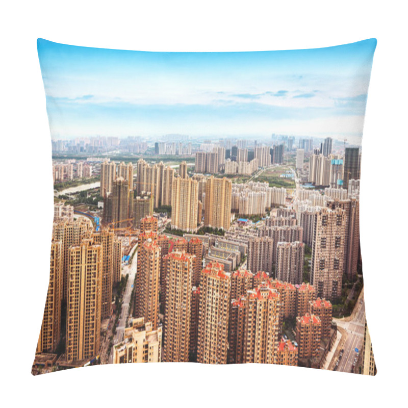 Personality  A Bird's Eye View Of The City Pillow Covers