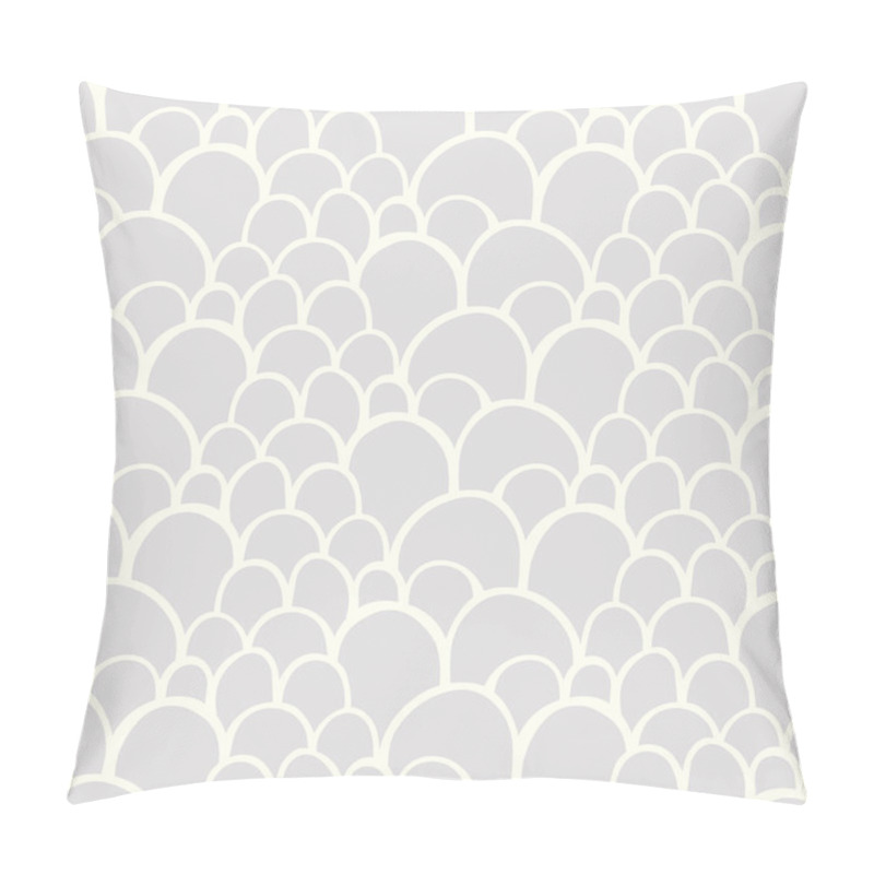 Personality  Seamless Pattern With Abstract Stylized Hand Drawn Scale Texture Pillow Covers