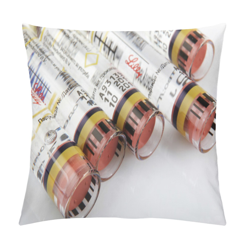 Personality  AYTOS, BULGARIA - MARCH 14, 2014: Insulin Is A Peptide Hormone,  Pillow Covers