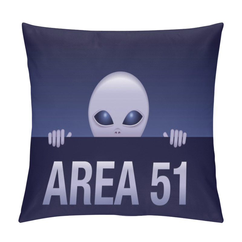 Personality  Area 51funny Alien Pillow Covers