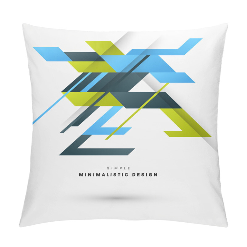 Personality  Geometric Background With Triangles Pattern Pillow Covers