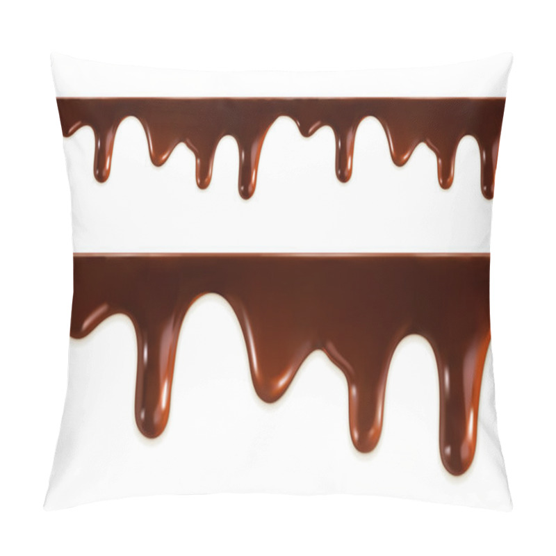 Personality  Melted Chocolate Seamless Vector Pillow Covers