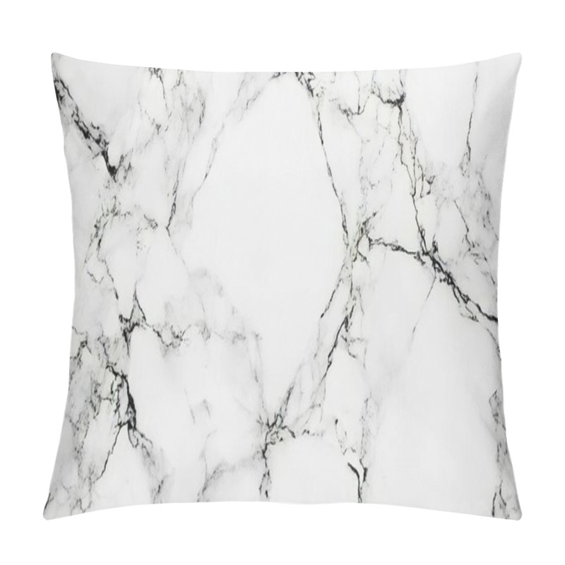 Personality  Elegant White Marble Texture With Striking Black Veining. Pillow Covers