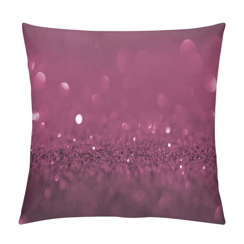 Personality  Abstract Background With Purple Glitter And Bokeh Pillow Covers