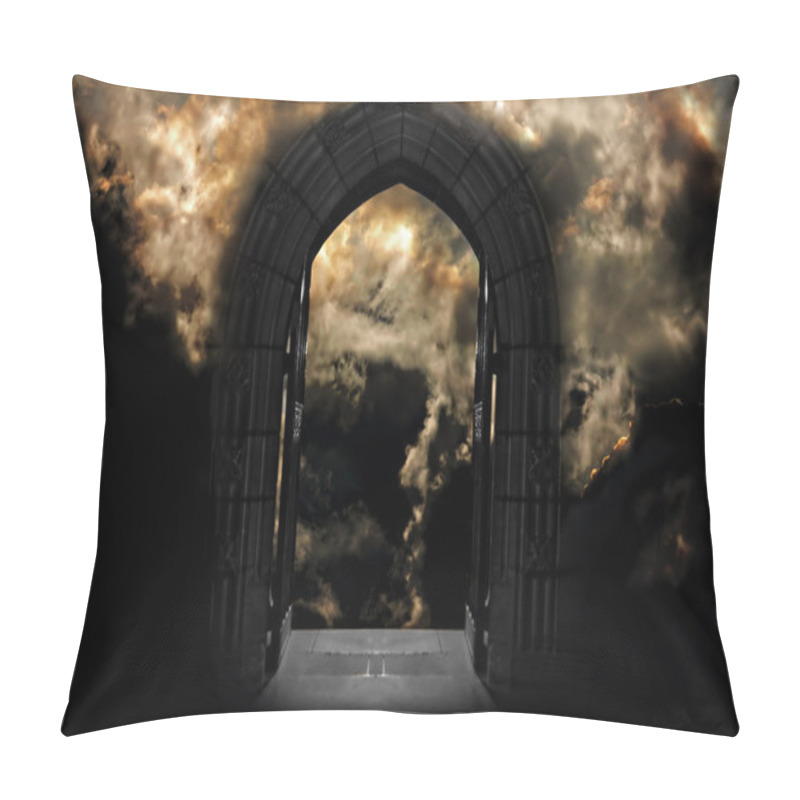 Personality  Doorway To Heaven Or Hell Pillow Covers