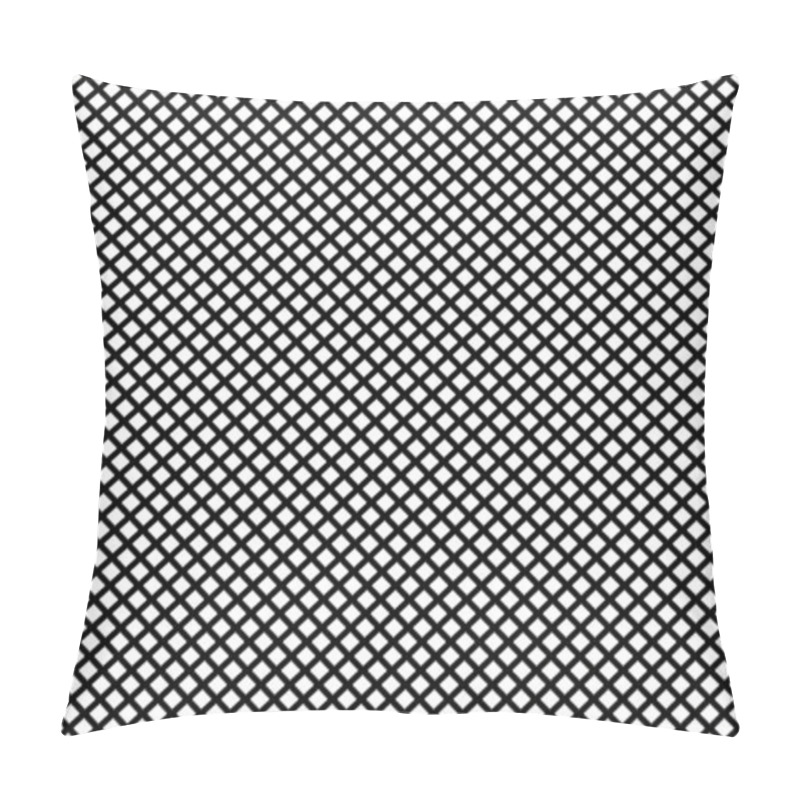 Personality  Diagonal, Oblique Grid, Mesh Pattern. Lattice, Grating, Trellis Texture. Diagonal Plexus, Reticulate Background Pillow Covers