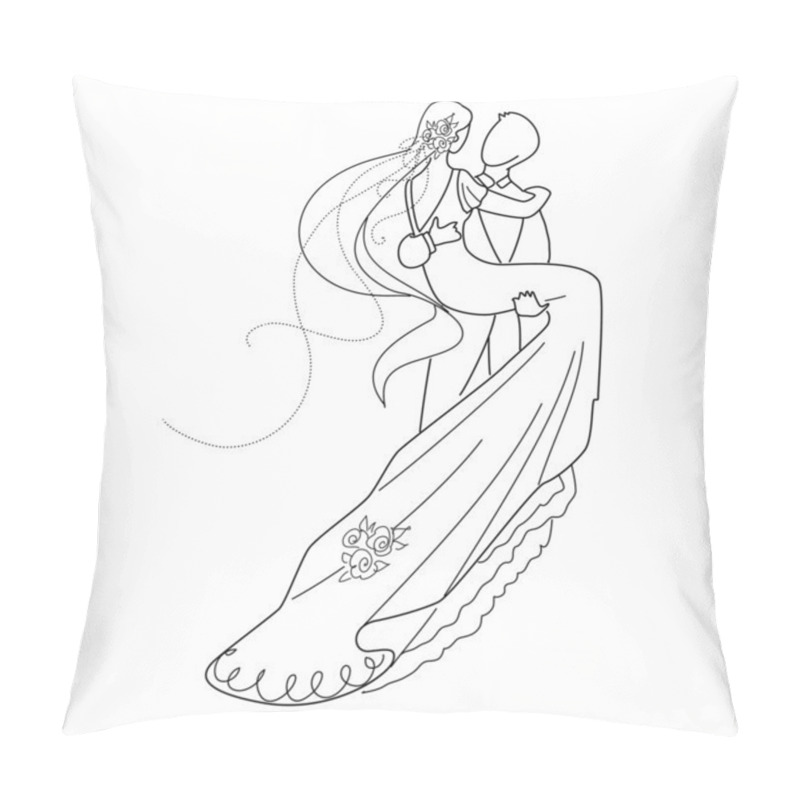 Personality  Bride And Groom Pillow Covers