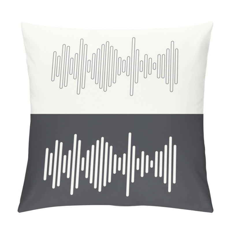 Personality  Music Sound Wave. Pillow Covers