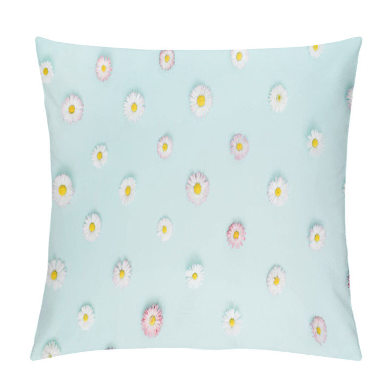 Personality  Floral Pattern Of White And Pink Chamomile Daisy Flowers Pillow Covers