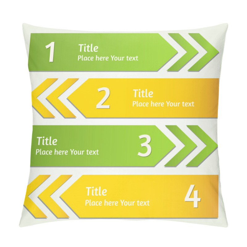 Personality  Set Of Vector Infographic Arrows Pillow Covers