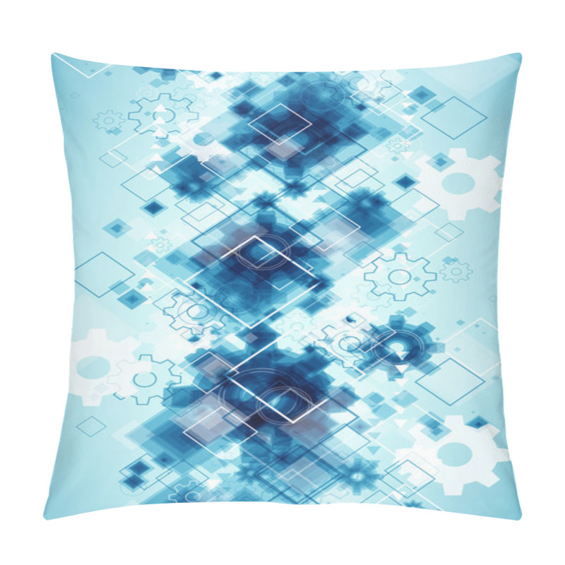 Personality  Technology Business Template Background. Pillow Covers