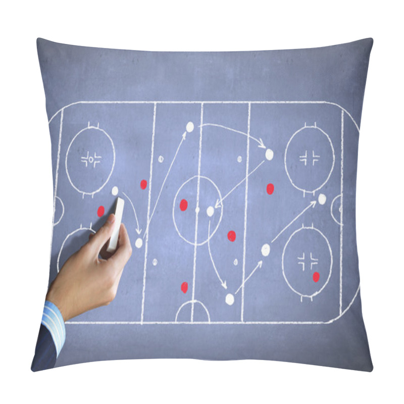 Personality  Hockey Strategy Plan Pillow Covers