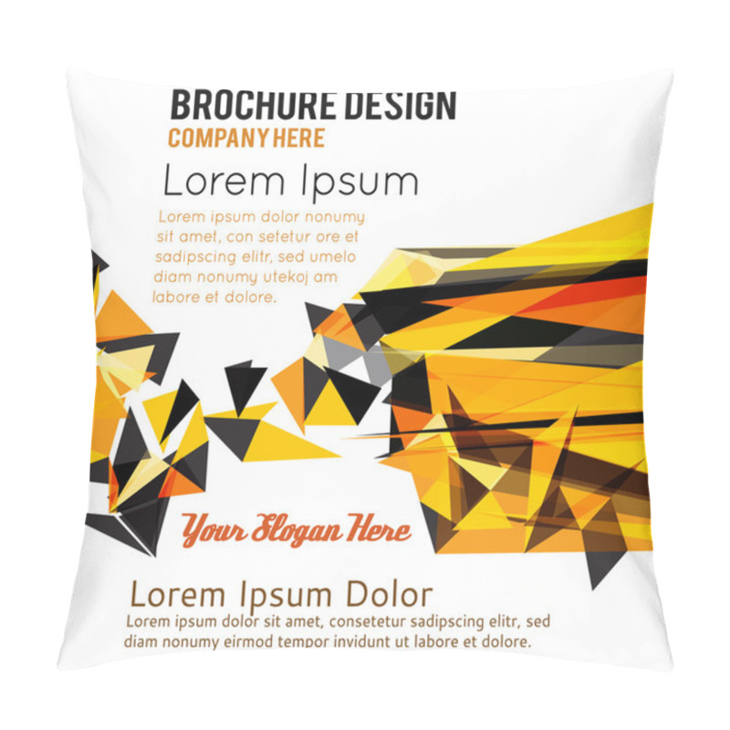 Personality  Futuristic Design, Background With Triangle Pillow Covers