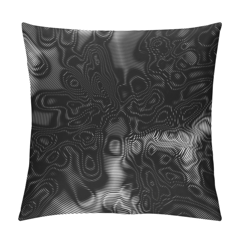 Personality  Abstract Moire Background. Extra Large Design Element. Pillow Covers