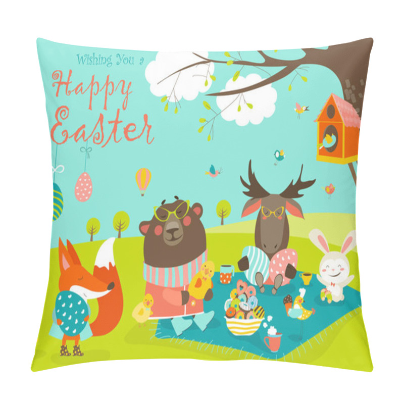 Personality  Animals Celebrating Easter Pillow Covers