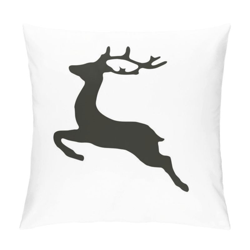 Personality  Deer Illustration On White Background Pillow Covers