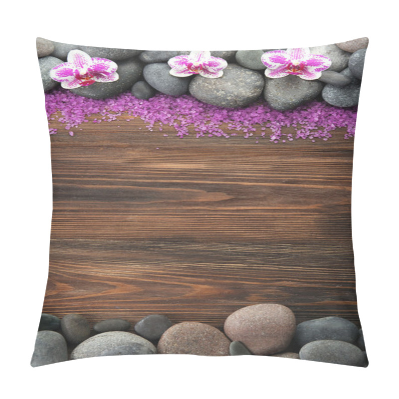 Personality  Spa Stones And Orchid  Pillow Covers