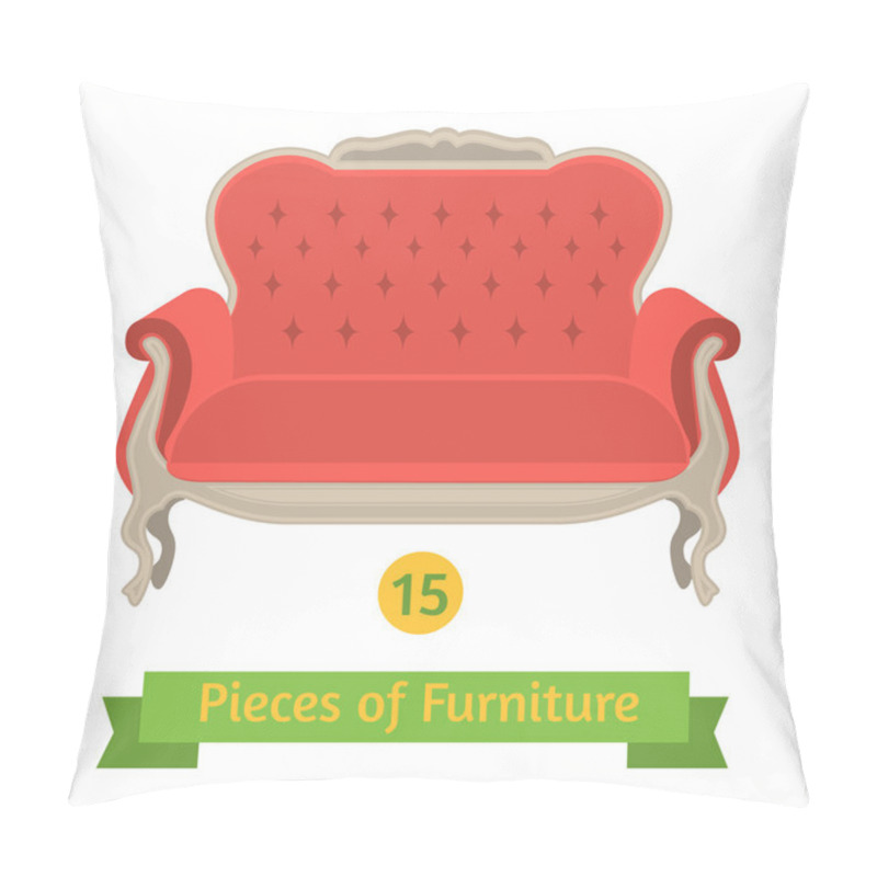 Personality  Furniture, Antique Sofa Baroque, Flat Design Pillow Covers