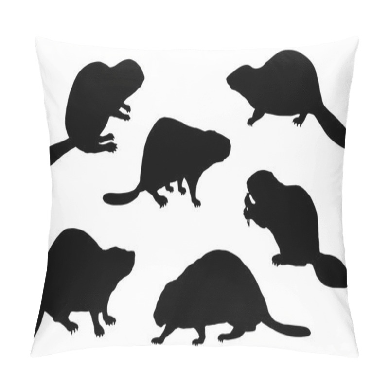 Personality  Beaver Silhouettes Pillow Covers