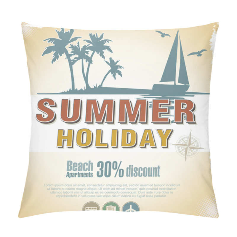 Personality  Summer Background Pillow Covers