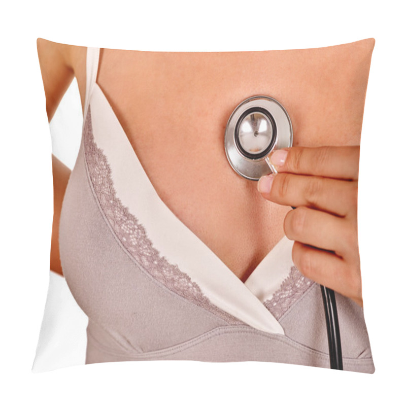 Personality  Female Breasts With Stethoscope. Pillow Covers