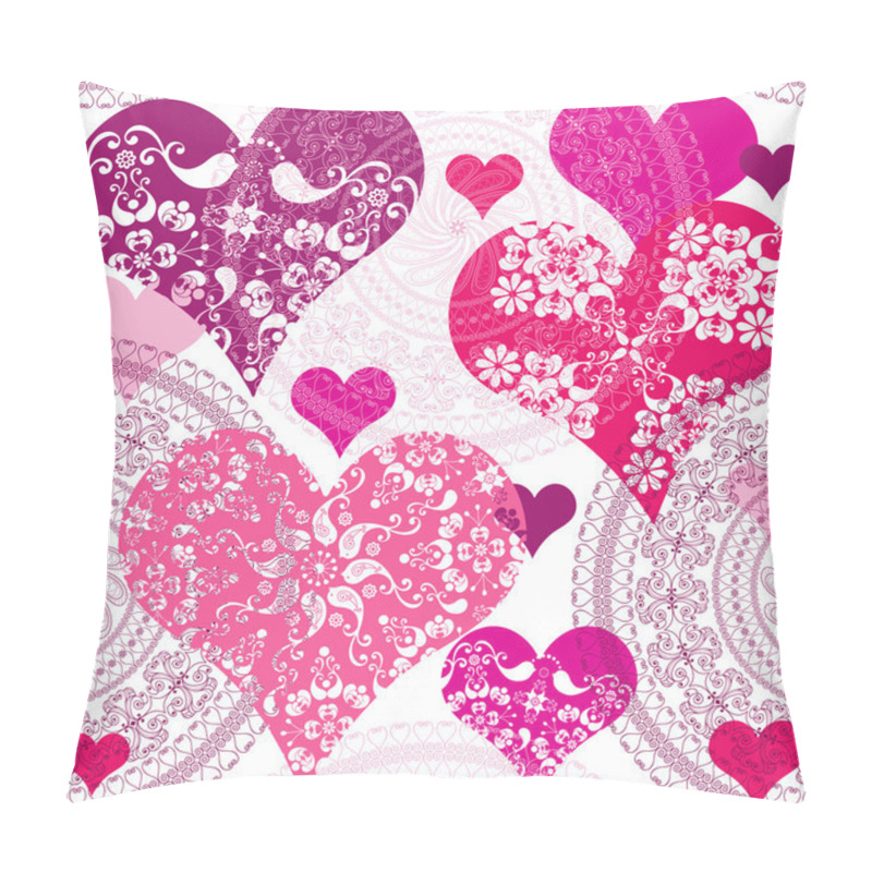 Personality  Seamless Valentine Pattern Pillow Covers