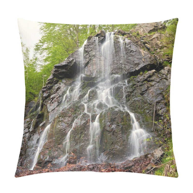 Personality  Radau Waterfall Near Bad Harzburg In The Harz National Park In Germany  Pillow Covers