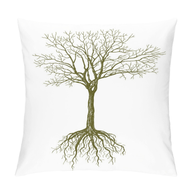 Personality  Big Leafless Tree Pillow Covers