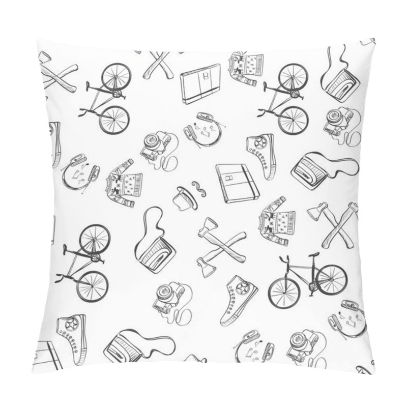 Personality  Hand-drawn Hipster Style Pattern Pillow Covers