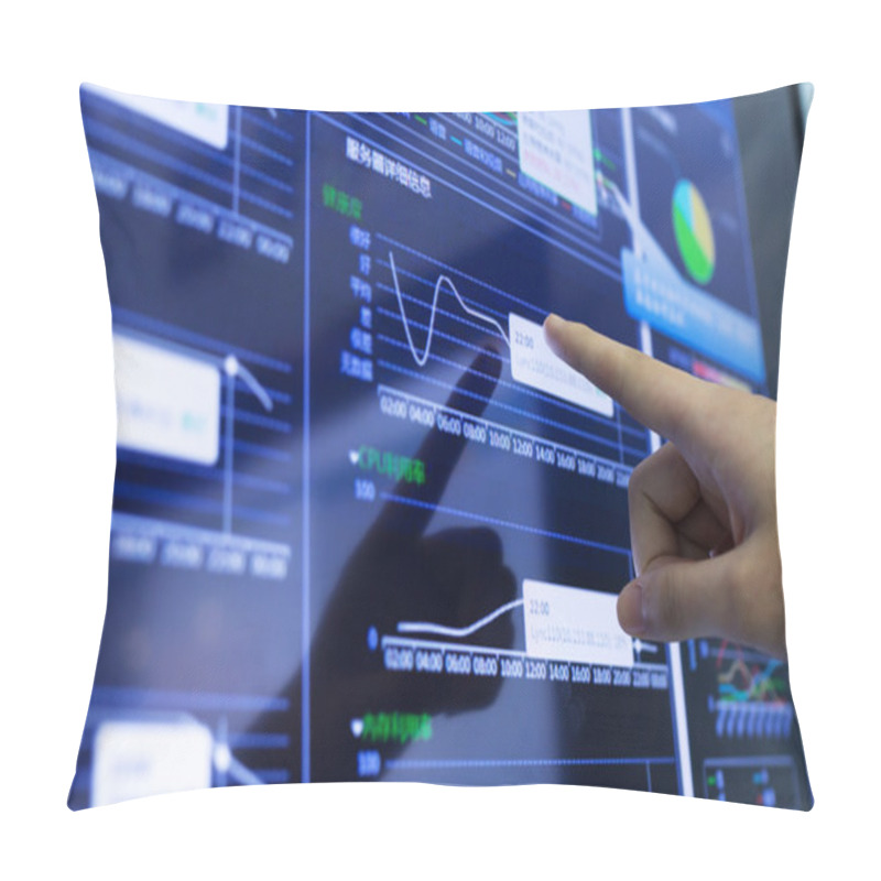 Personality  Clicking And Analysis  Business Financial Report Pillow Covers