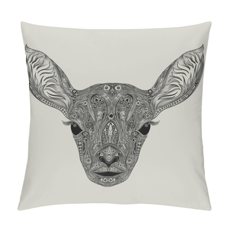 Personality  Deer. Beautiful Vector Animal Patterns And With Big Eyes Pillow Covers