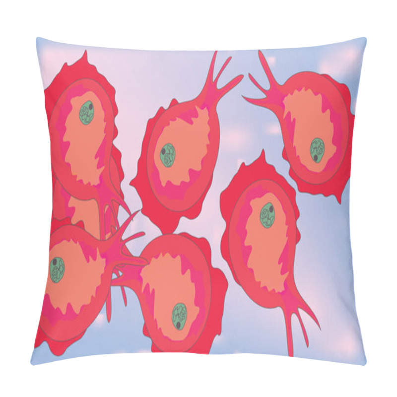 Personality  Brain Eating Amoeba Diagram Pillow Covers