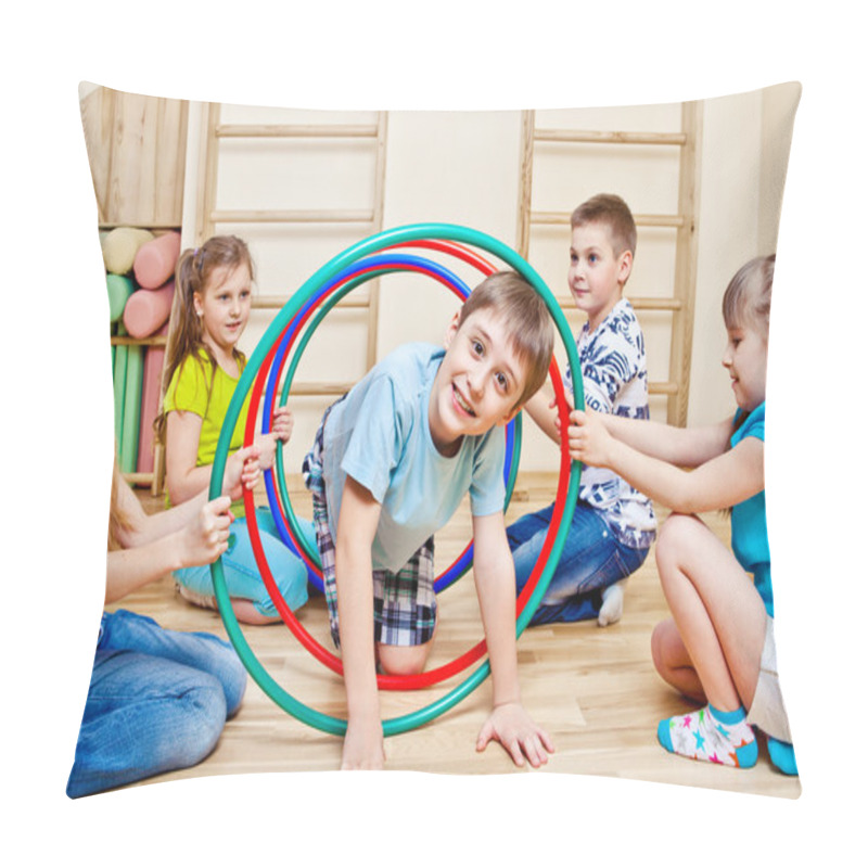 Personality  Playing In School Gym Pillow Covers