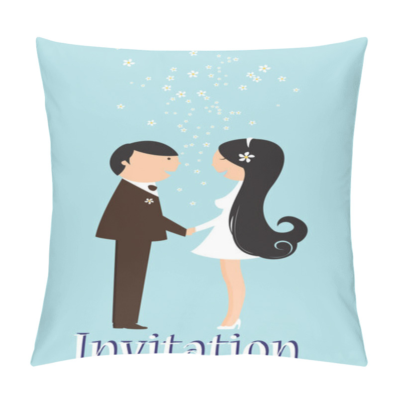 Personality  Funky Wedding Invitation Pillow Covers