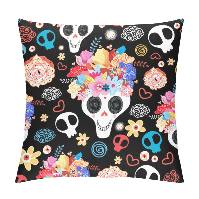 Personality  The Beautiful Of Skulls Pillow Covers