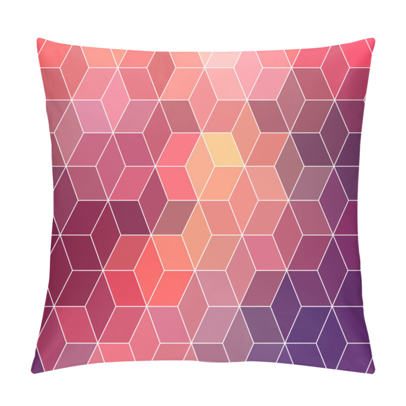 Personality  Background Of Repeating Geometric Rhombs Pillow Covers