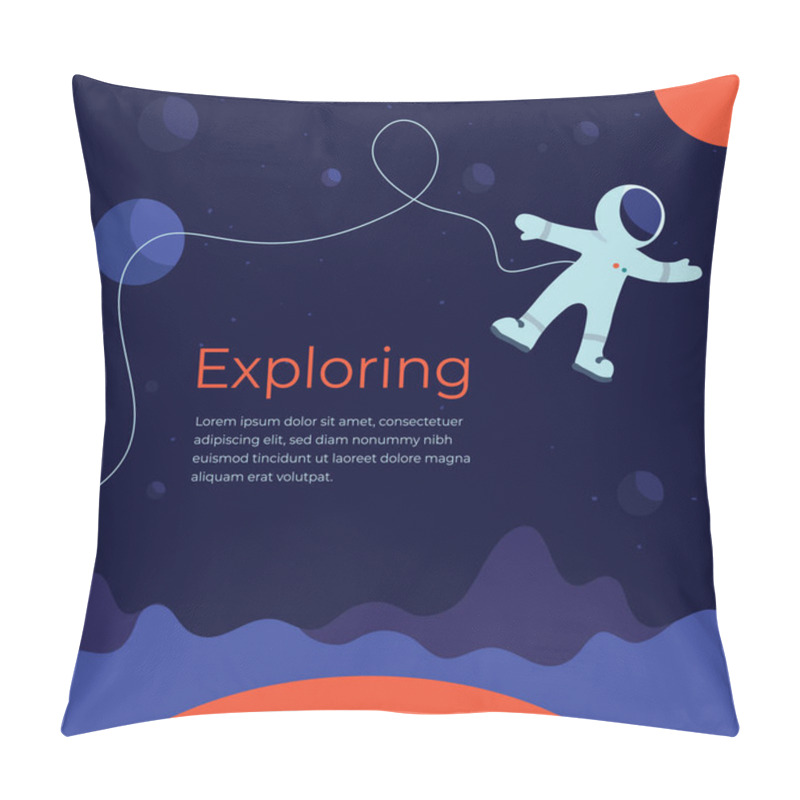 Personality  Illustration About Exploring The Space Pillow Covers