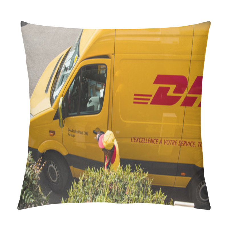 Personality  DHL Delivery Yellow Van Pillow Covers