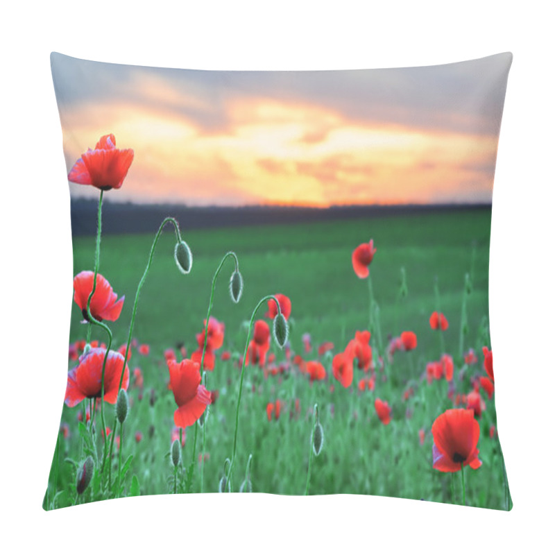 Personality  Sunrise Over A Summer Meadow Pillow Covers